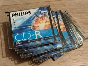 Pack of 5 Philips CD-R 700Mb 52x - Photo 1/2