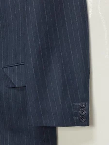 Vintage! DAKS Men's Blue Striped Blazer Jacket Size EU48S UK38S - Picture 1 of 7