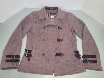 Columbia Plum Purple Lilac  Blazer Jacket Peacoat Size XS 25% Wool Women's  - Image 1 of 4