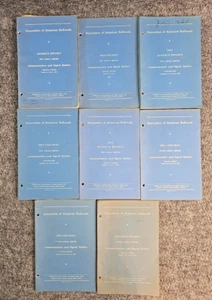Association Of American Railroads Reports Books Lot 1960s 62 63 64 65 Paperback - Picture 1 of 13