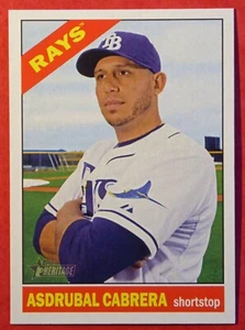 2015 Topps Heritage Asdrubal Cabrera #687 (Rays) NM+ - Picture 1 of 1