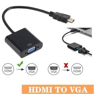 HDMI Male to VGA Female Video Cable Converter Adapter For PC Monitor 4K 3.0