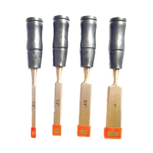 HAWK (LYAL-4491) 4 piezas mango negro cincel madera conjunto herramientas carpintería carpintería carpintería - Imagen 1 de 6