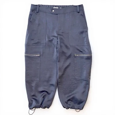 Pantalón de chándal VINCE NUEVO CON ETIQUETAS tiro bajo satinado paracaídas corto para mujer talla 12, diseñador, lujo Foto 1 de 4