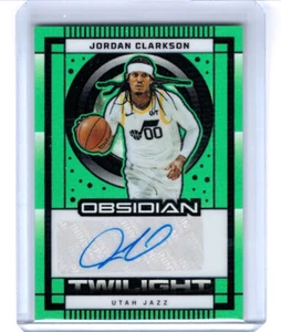 2024-25 Obsidian Jordan Clarkson Etch Green Flood Twilight Auto #'ed 01/25 - Picture 1 of 1