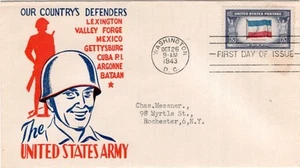 Scott #917, Yugoslavia, first day cover,  Cachetcraft patriotic cachet, 1943 - Picture 1 of 1