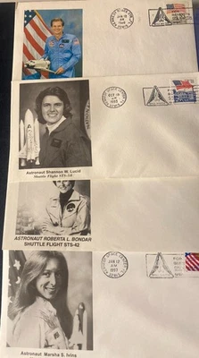 SHUTTLE ASTRONAUT PICTURE CACHET : NELSON, LUCID, BONDAR, IVINS 1986-1997 LAUNCH - Image 1 of 4