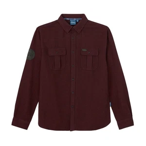 Polaris Men's Flannel Twill Shirt, Red - Picture 1 of 6
