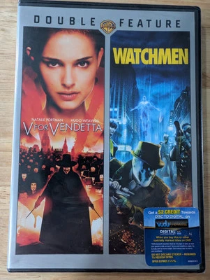 V for Vendetta & Watchmen Double Feature (DVD Slimpack) *Ships Flat* - Image 1 of 3
