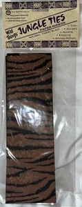 1990 Loose Ends Wild Things Jungle Ties ruban papier artisanat faux tigre naturel - Photo 1 sur 4