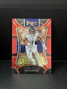 2023 Panini Select - Suite Level Zay Flowers #408 Red Disco Prizm /49 (RC) - Foto 1 di 3