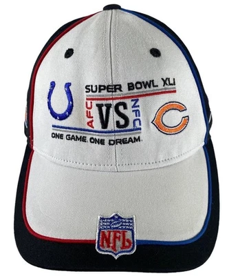 Кепка Super Bowl XLI Indianapolis Colts VS Bears 2007 NFL On Field Reebok - Изображение 1 из 4