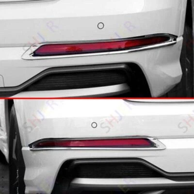 Cubierta de la luz antiniebla trasera del parachoques para Audi Q3 2019-2023 cromo plateado Foto 1 de 4