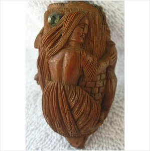 Handgeschnitzt 3 Figuren Mystery Item 19. Jahrhundert - Bild 1 von 8