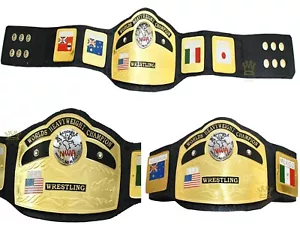 NEU NWA DOMED GLOBE WORLD SCHWERGEWICHT WRESTLING CHAMPION GÜRTEL - KINDER GRÖSSE GOLD - Bild 1 von 6