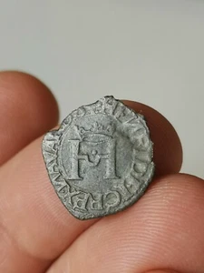 Liard de Navarre à la croisette Henri d'Albret II / Grand H couronné 1541 1555 A - Picture 1 of 2