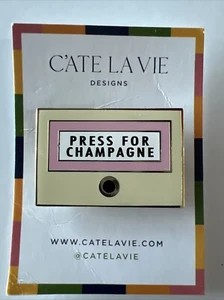 PRESS FOR CHAMPAGNE C’ate La Vie Needleminder Needlepoint & Cross Stitch - Picture 1 of 5