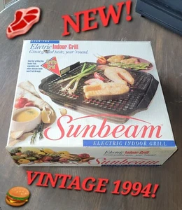 Parrilla interior eléctrica Sunbeam Oster 1994 nueva 🍔🥩🍗 sellada # 4758-100 - Imagen 1 de 11