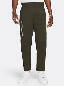 NIKE Style Essentials Unlined Woven Cargo Pants DD7034-355 Green Men's Size 36 - Picture 1 of 8