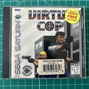 VIRTUA COP SEGA SATURN NOT FOR RESALE PROMOTIONAL 81026 Video Game Complete CIB! - Picture 1 of 12