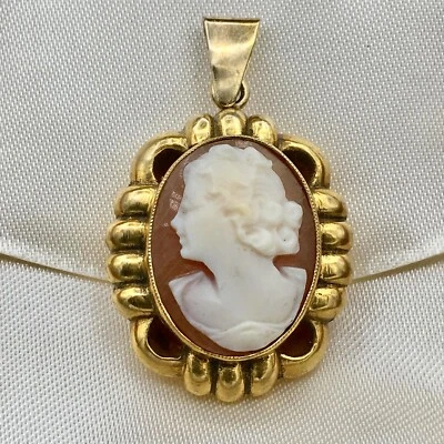 Anhänger Kettenanhänger 835er Silber Gemme Kamee Camee - Bild 1 von 4