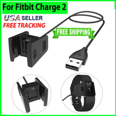 Charger For FITBIT CHARGE 2 USB Charging Cable Activity Wristband Cord Wire NEW
