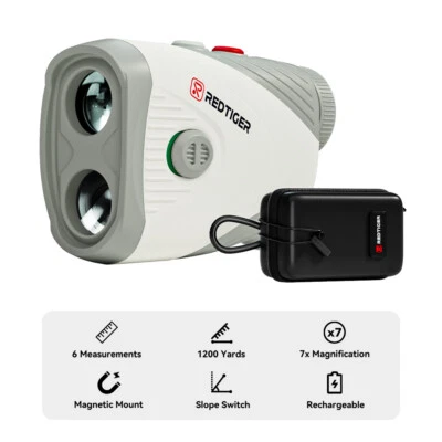 REDTIGER 1200 Yards Laser Range Finder Golf Rangefinder Slope Rechargeable - Image 1 of 4