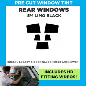 Pre Cut Window Tint For Subaru Legacy 4-door Berlina 2020 5% Limo Rear - Picture 1 of 6