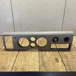1978-1990 CHEVROLET GMC VAN G10 G20 G30 Grey Brushed CLUSTER SPEEDO BEZEL DASH - Picture 1 of 12
