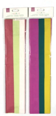 Easter Tissue Paper Pastel Colour Shade Bonnet Decoration Kids Art Craft Party - Image 1 of 4