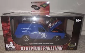 1:24 DDA512 Holden HJ Neptune Fuel & Motor Oil Panel Van Two Tone Blue & Red - Picture 1 of 6