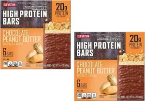 Elevation Chocolate Peanut Butter High Protein Bars, 11 bars total - Picture 1 of 1