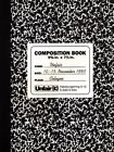 Unfair 93 : Composition Book 9 3/4 in. x 7 1/2 Ausstellung 10. - 15. November 19