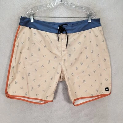 Matix Men Shorts Beige Sign Language Alphabet Board Athletic Performance Size 38 - Image 1 of 4