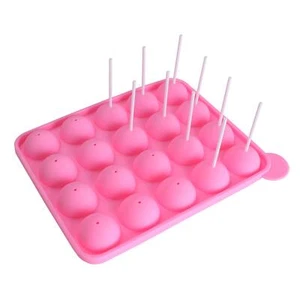 Molde para hornear cupcakes con molde pop pastel de silicona de 20 cavidades - Imagen 1 de 7