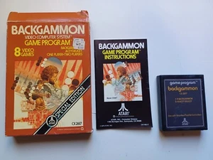 BACKGAMMON - ATARI 2600 - CON CAJA Y MANUAL - Foto 1 di 1