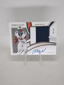 Malik Willis 2022 Immaculate RC Ruby Prem Patches Auto RPA /49 Auburn/Green Bay! - Picture 1 of 3