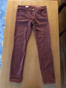 GAP 1969** ALWAYS SKINNY WOMENS CORDUROY JEANS sz28 RED - Picture 1 of 7