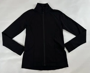 Lululemon Athletica Sunshine Salutation Jacket Sweat Wicking Black Womens Size 6 - Picture 1 of 13