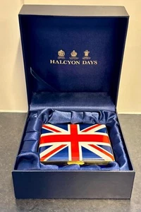 HALCYON DAYS UNION JACK EMAILLE KARTEN SCHMUCKKÄSTCHEN - Bild 1 von 19
