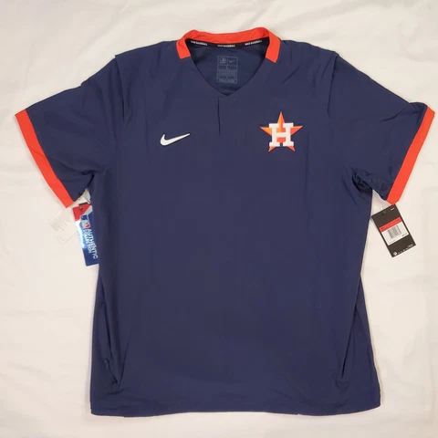 Nike Houston Astros Authenic On Field Short Sleeve Pullover Jacket sz L NKAV 045 Cover