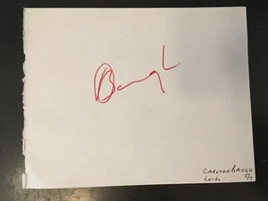 CARLTON BAUGH - WEST INDIAN CRICKETER - SIGNED WHITE ALBUM PAGE - Picture 1 of 1