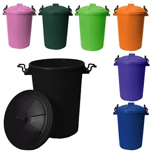 Colourful Bin 50L Litres Ideal for Animal Feed Horses Cats Dogs Birds Seeds UK - Picture 1 of 19