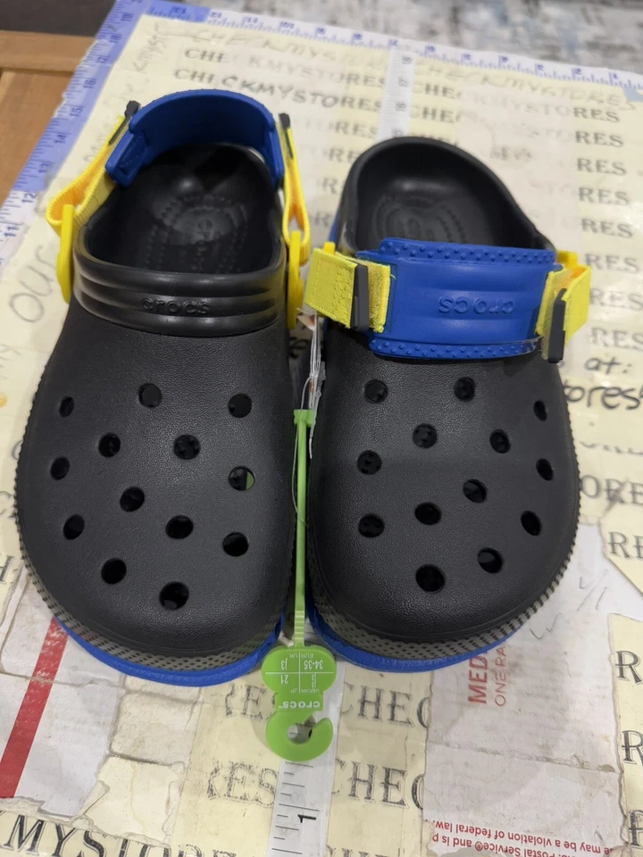 Zuecos Crocs Duet Max II para niños sin cordones modo deportivo atmósfera talla j3 208774-olc Foto 1 de 4