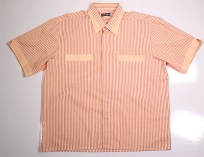 Moda Georgio Custom Shirts Phoenix Orange Button-Up Short Sleeve Shirt XXL - Image 1 of 4