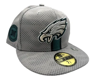 Philadelphia Eagles New Era Sideline 2024 Gray 59Fifty 7 1/4 Side Patch - Picture 1 of 12