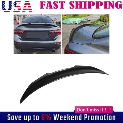 High Kick Duckbill Trunk Spoiler For Infiniti Q50 14-2020 PSM Style Gloss - Image 1 of 4