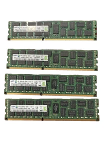 32GB Kit (8GBx4) Samsung 8GB DDR3 RDIMM RAM (M393B1K70DH0-YK0) PC3L-12800R - Picture 1 of 1