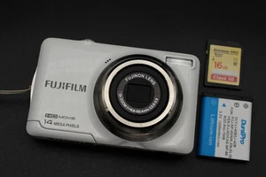 Fujifilm Digital Camera FinePix JV500 14.0MP White Tested - Picture 1 of 5