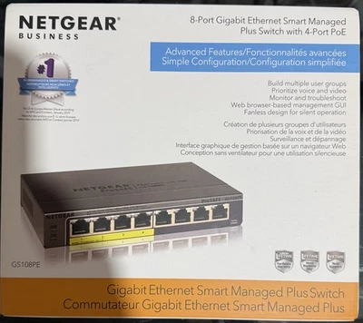 NETGEAR ProSafe Easy Smart Managed Switch - GS108PE300NAS - Image 1 of 2